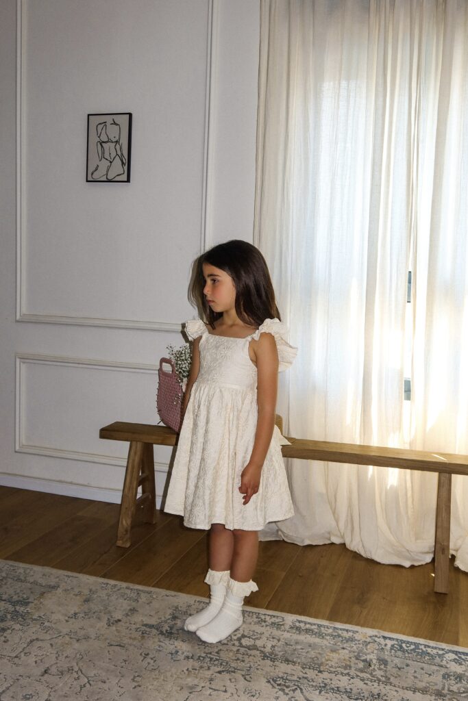 ⁦Grace Dress | White Blossom⁩ – תמונה ⁦3⁩